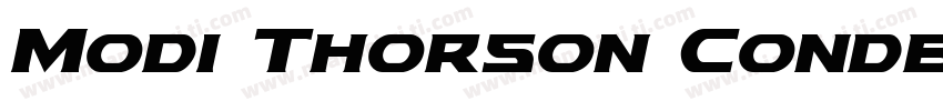 Modi Thorson Condens字体转换